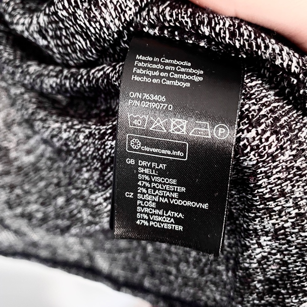 H&M Marled Grey Lightweight Robe Cardigan - Picture 4 of 4